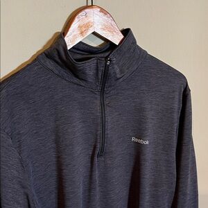 Reebok Men's Charcoal Quarter Zip Pullover